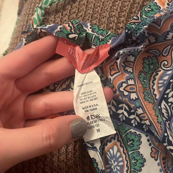 Misty rose scarf top size m - Picture 2 of 2